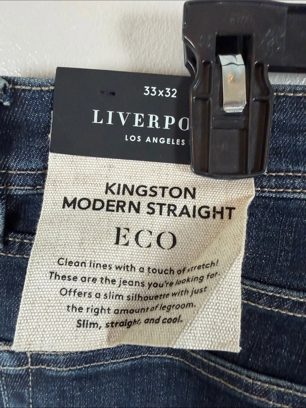 Liverpool Dark Blue Modern Straight Jeans